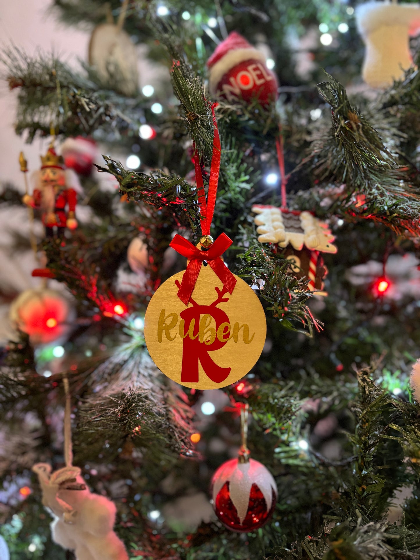 Boule de noël en bois